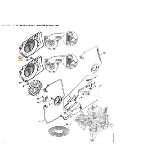 STIHL   Pokrywa wentylatora 4250 080 3100